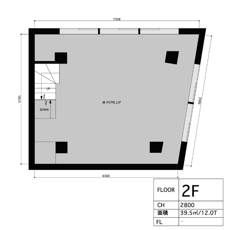 PIGEON STUDIO & KICTHEN 間取り図1