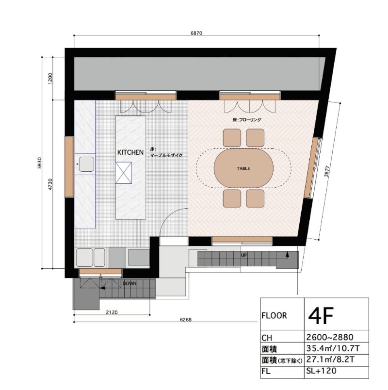 PIGEON STUDIO & KICTHEN 間取り図3